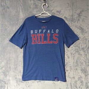 NFL Buffalo Bills Adult Medium M Blue T-Shirt Authentic Genuine C Team Apparel